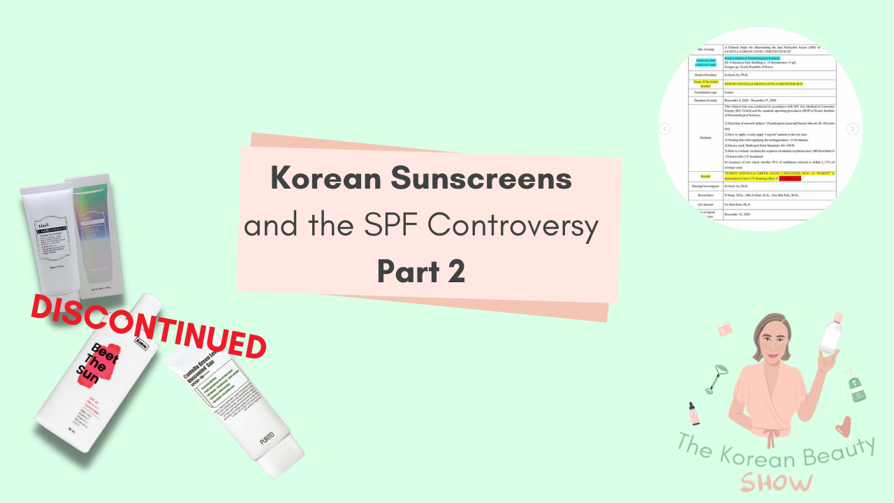 Korean Sunscreens & the SPF Controversy Part 2 - Ep 90 of the Korean Beauty Show Podcast